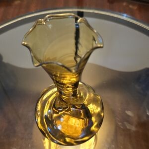 Elegant Gold Glass Vase